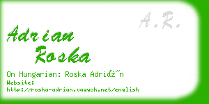 adrian roska business card